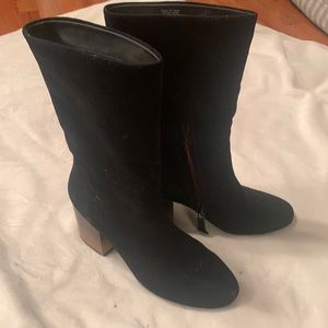 Calf Hi Sueded Boots -Naked Feet